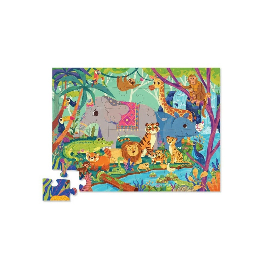 Puzzle 36 Pzs En La Jungla