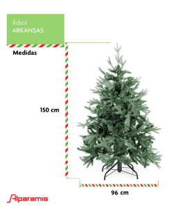 Árbol de Navidad 1.50 m Alparamis Arkansas