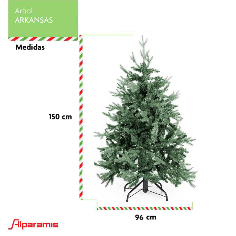 Árbol de Navidad 1.50 m Alparamis Arkansas