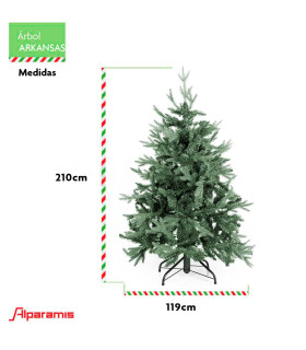 Árbol de Navidad 2.10 m Alparamis Arkansas