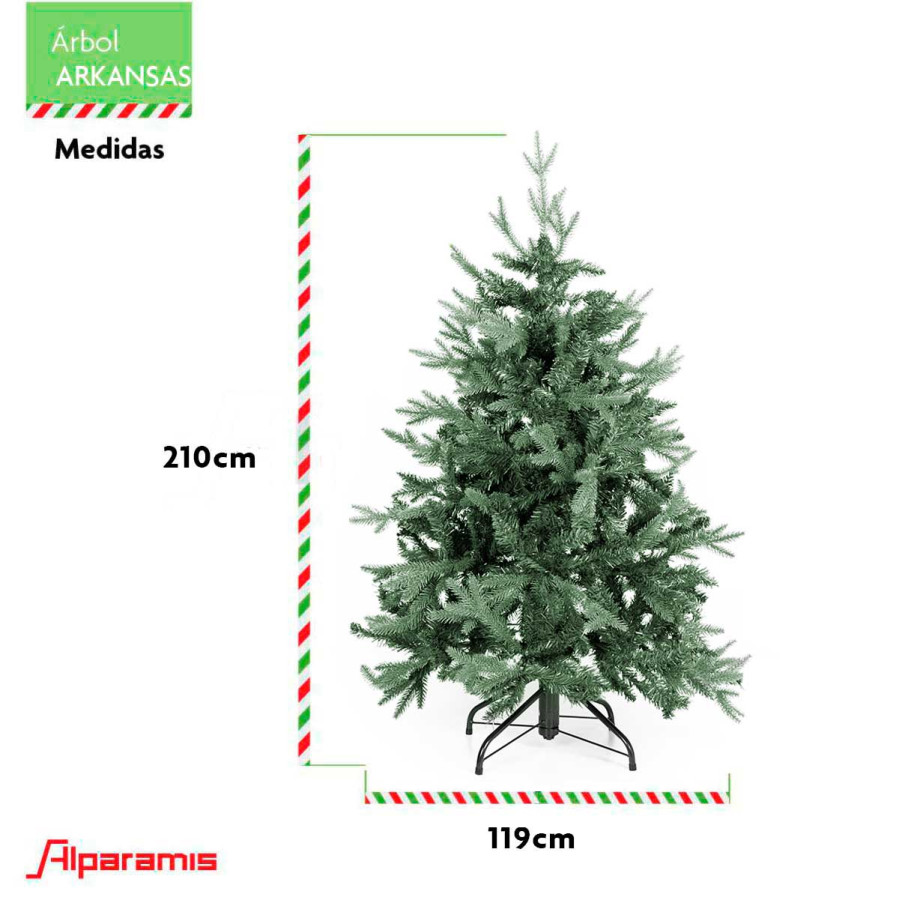 Árbol de Navidad 2.10 m Alparamis Arkansas