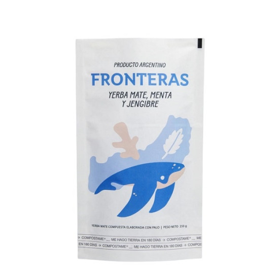 Repuesto Yerba Mate Fronteras menta y jengibre