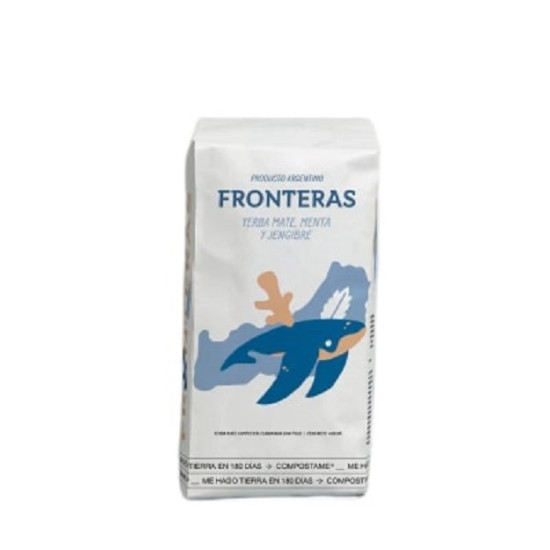 Pack Yerba Mate Fronteras 400 gr menta y jengibre