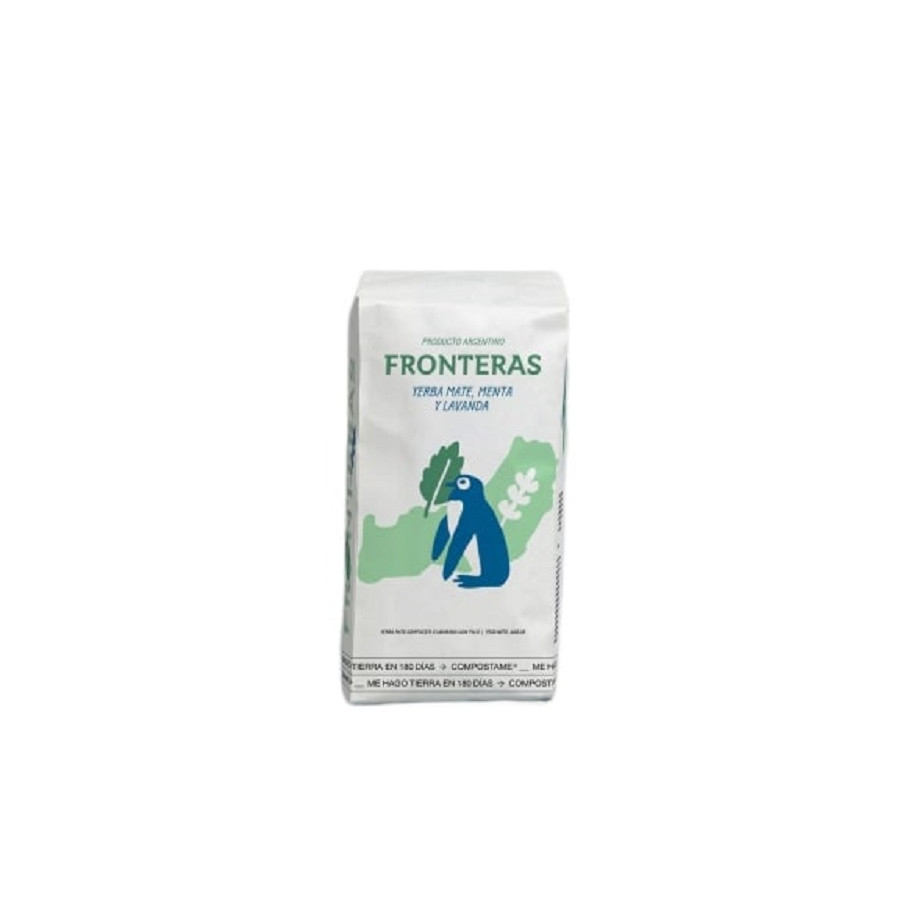 Pack Yerba Mate Fronteras 400 gr menta y lavanda