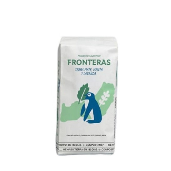 Pack Yerba Mate Fronteras 400 gr menta y lavanda