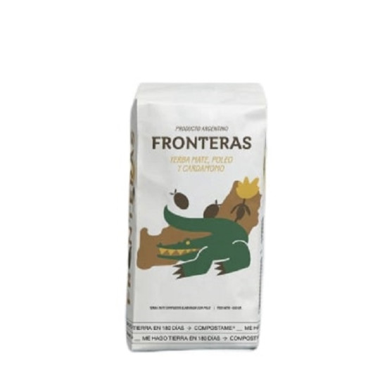 Pack Yerba Mate Fronteras 400 gr poleo y cardamomo