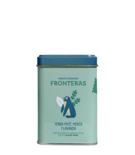 Latita Yerba Mate Fronteras menta y lavanda