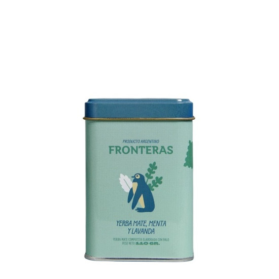 Latita Yerba Mate Fronteras menta y lavanda