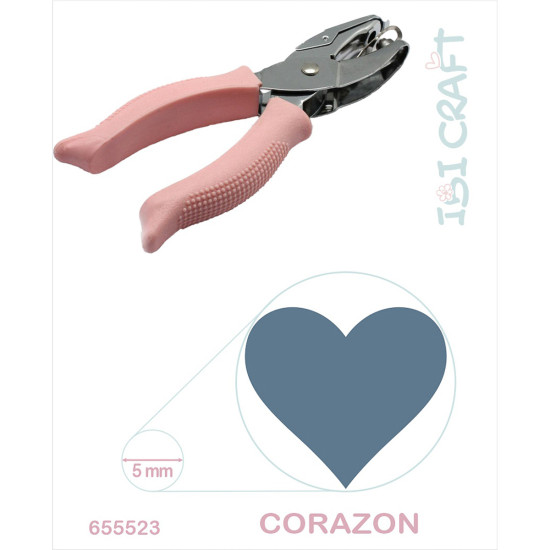 Perforadora Pinza Corazón 5 mm Ibicraft