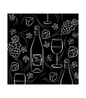 Servilletas 33 x 33 cm Wine And Cheese