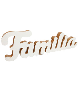 Adorno de Madera Familia 30 x 9 cm