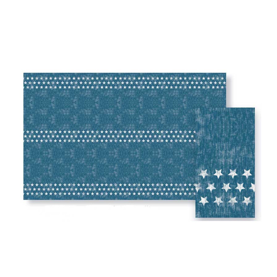 Mantel 138 x 220 cm Stella Blue