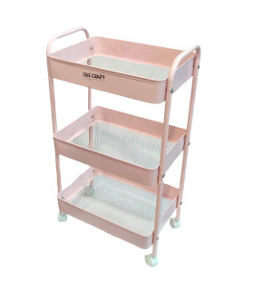 Carro Organizador Móvil Rosa 43 x 78 x 31 cm Rosa Ibicraft