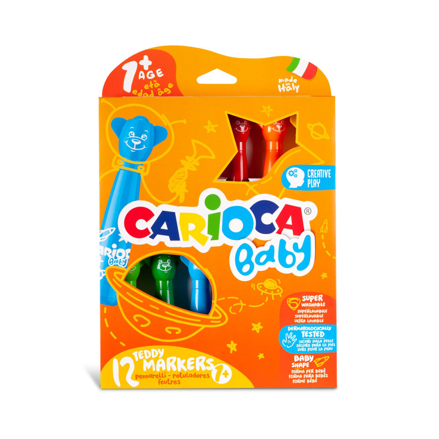 Marcadores Teddy Baby Carioca x 12