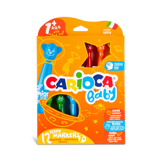 Marcadores Teddy Baby Carioca x 12