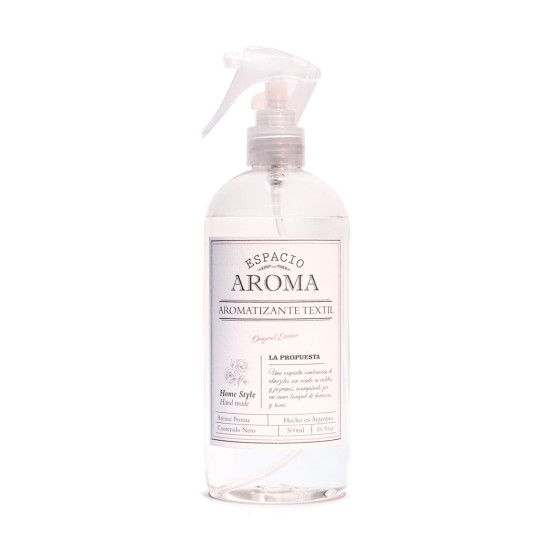 Aromatizador Textil 500 ml Línea Clásica Peonia Espacio Aroma