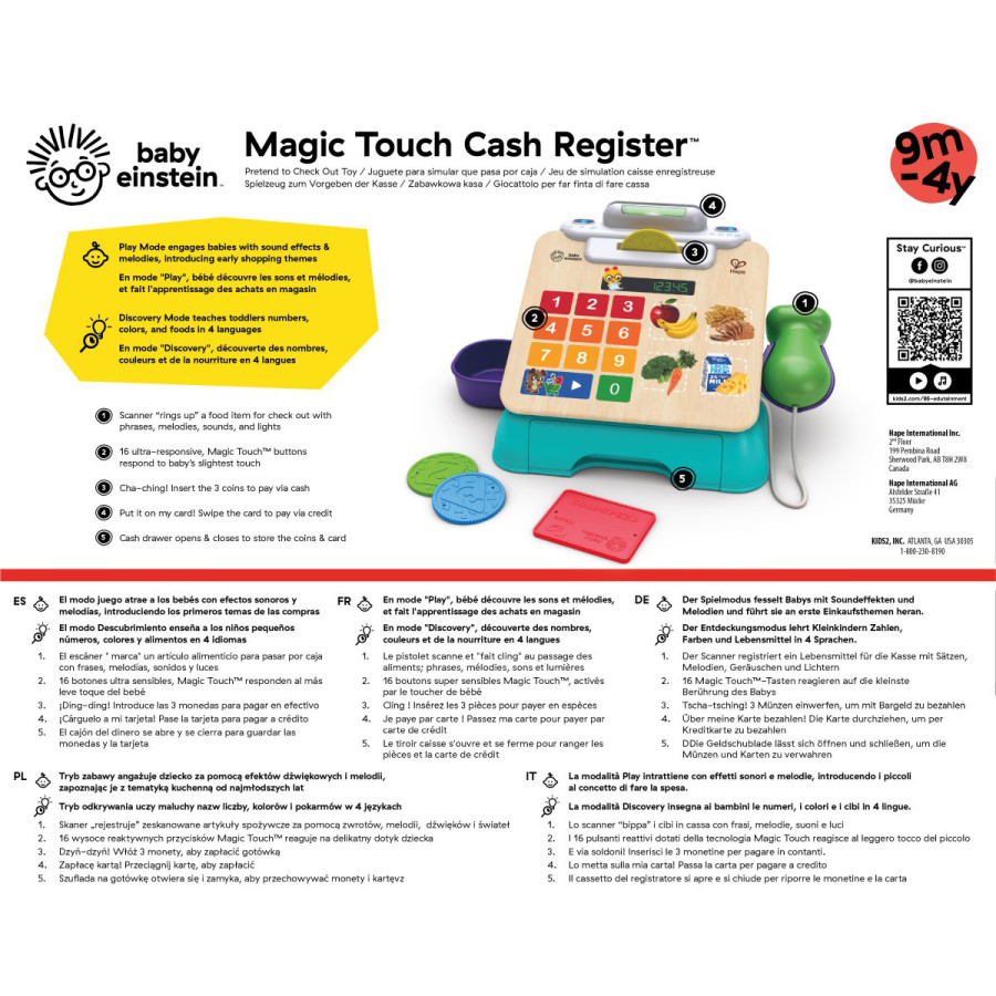 Caja Registradora de Juguete Magic Touch Hape