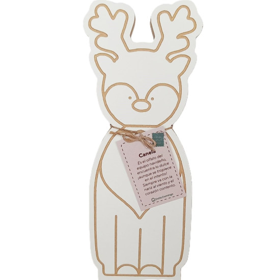 Adorno Navideño de Madera Reno 22 cm