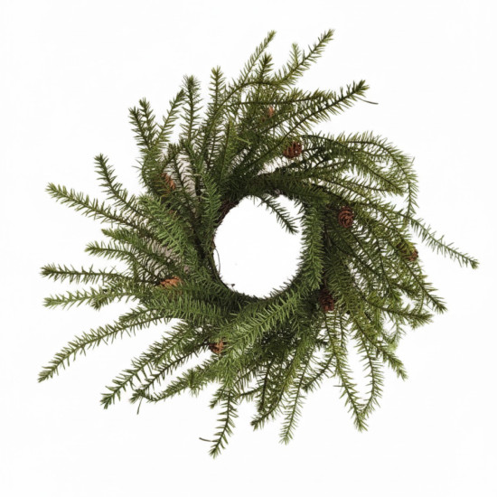 Corona Navideña con Piñas 40 cm Alparams