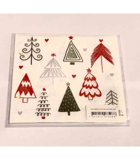 Servilletas 33 x 33 cm Fun Tree Red Xmas