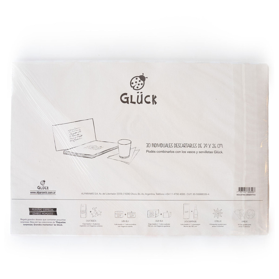 Individuales Bosque Encantado Trama Casitas x 30