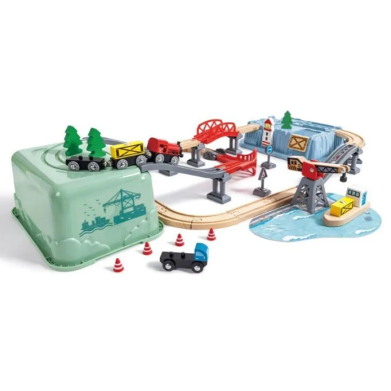 Set de Vías y Tren de Carga de Puerto Hape