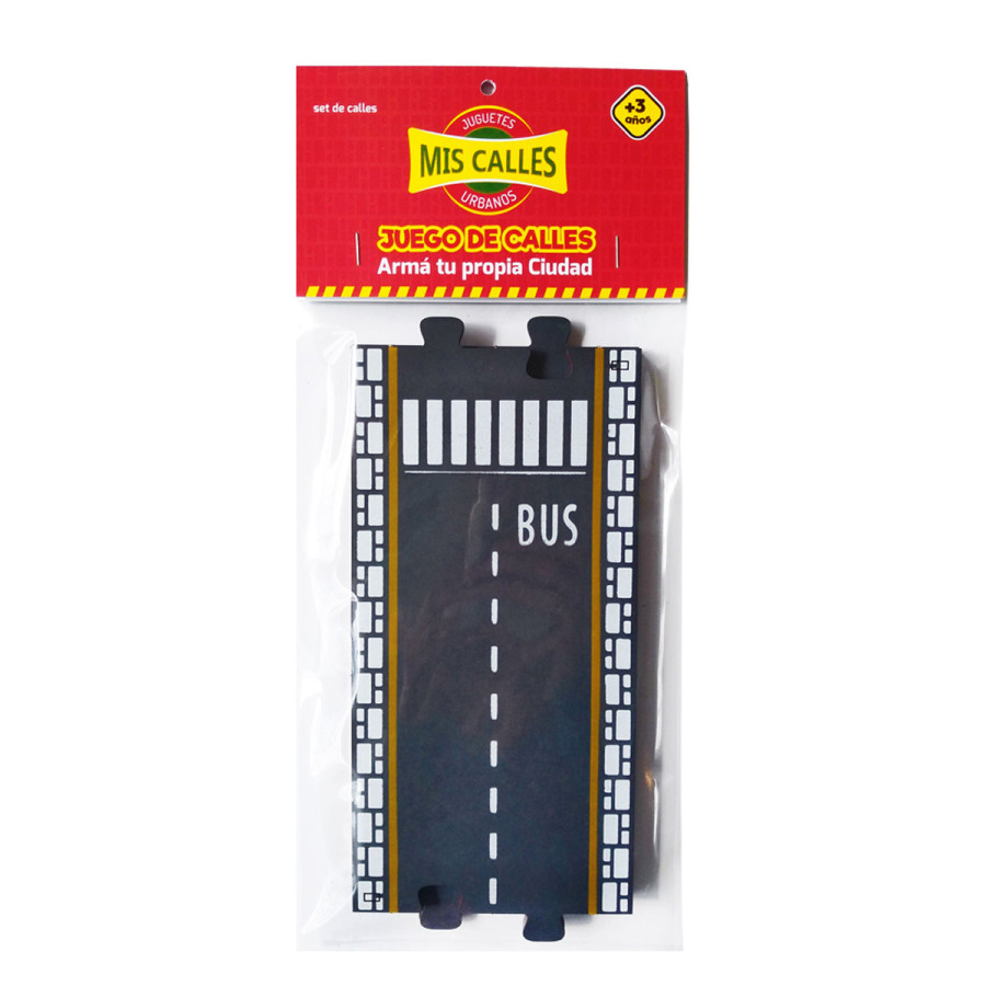 Extensiones Rectas de Calles de Juguete Mis Calles x 6 piezas