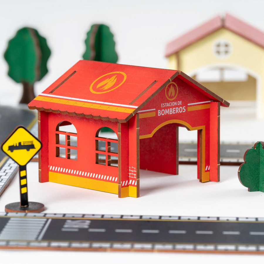 Estación de Bomberos de Juguete Mis Calles