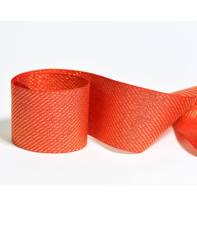 Cinta Lollipop Roja y Dorada 5 cm x 10 metros