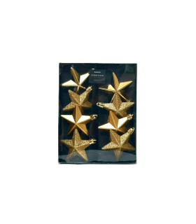 Estrellas Doradas de 6 cm x 8 Alparamis