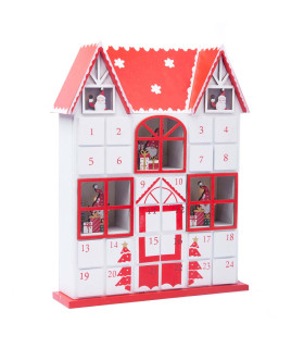 Calendario de Adviento de Madera con Luz LED 37 cm Alparamis