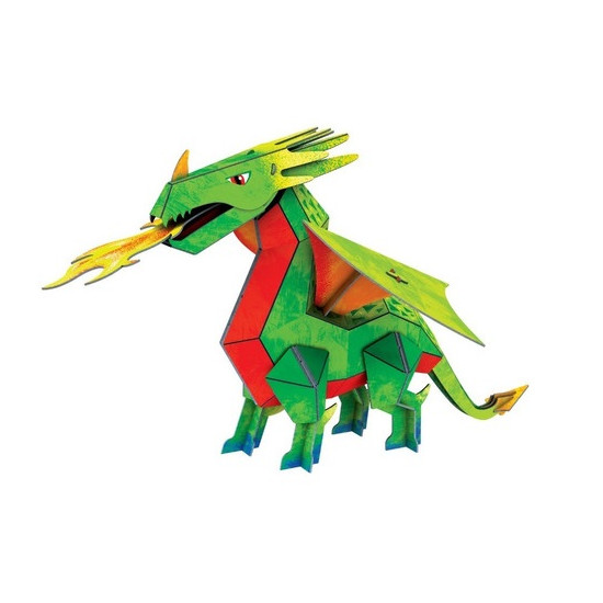 Libro Mas Puzzle 3D Dragon