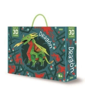 Libro Mas Puzzle 3D Dragon