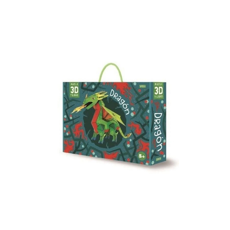 Libro Mas Puzzle 3D Dragon
