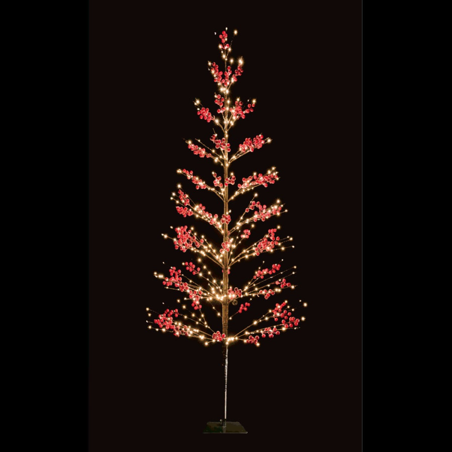Árbol Rojo 210 cm y 975 Luces Cálidas Alparamis