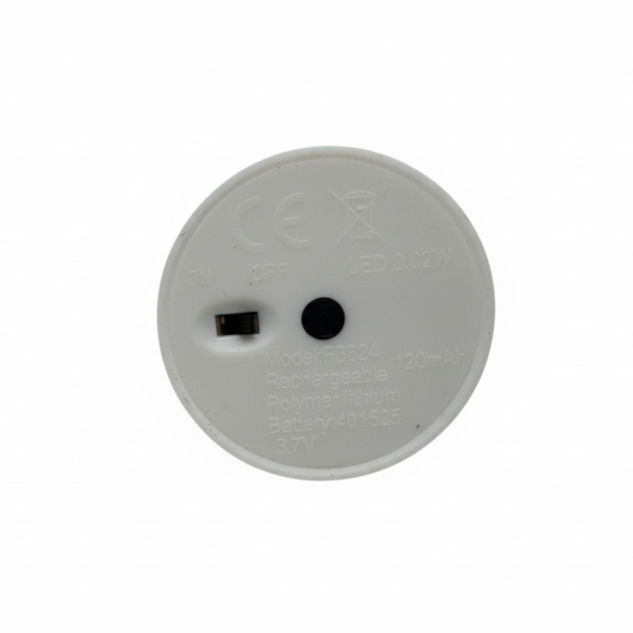 Velas Tealights LED Blancas x 6 con Base de Recarga USB Alparamis