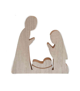 Pesebre Tradicional de Madera 20 cm