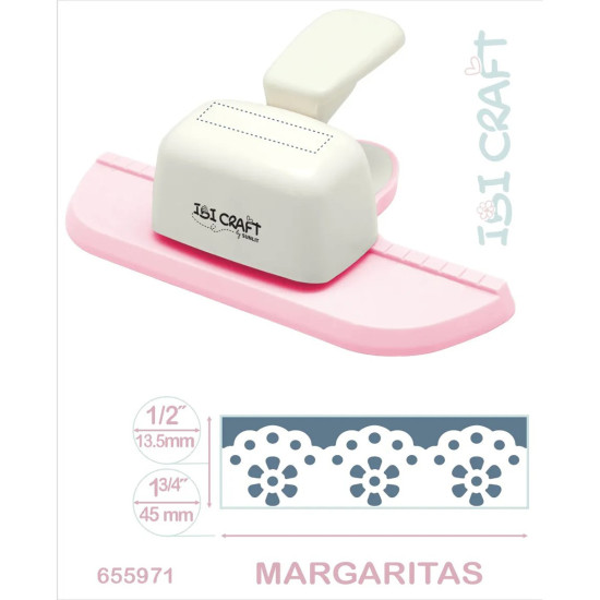 Perforadora Artística de Guardas Jumbo Margaritas Ibicraft