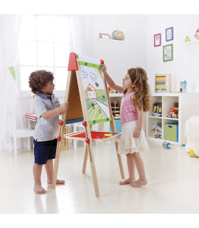 Pizarra Atril de Dibujo para Chicos con Rollo de Papel Hape