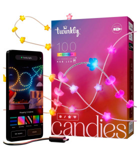 100 Luces LED Decorativas Inteligentes Candies Stars RGB USBC Twinkly