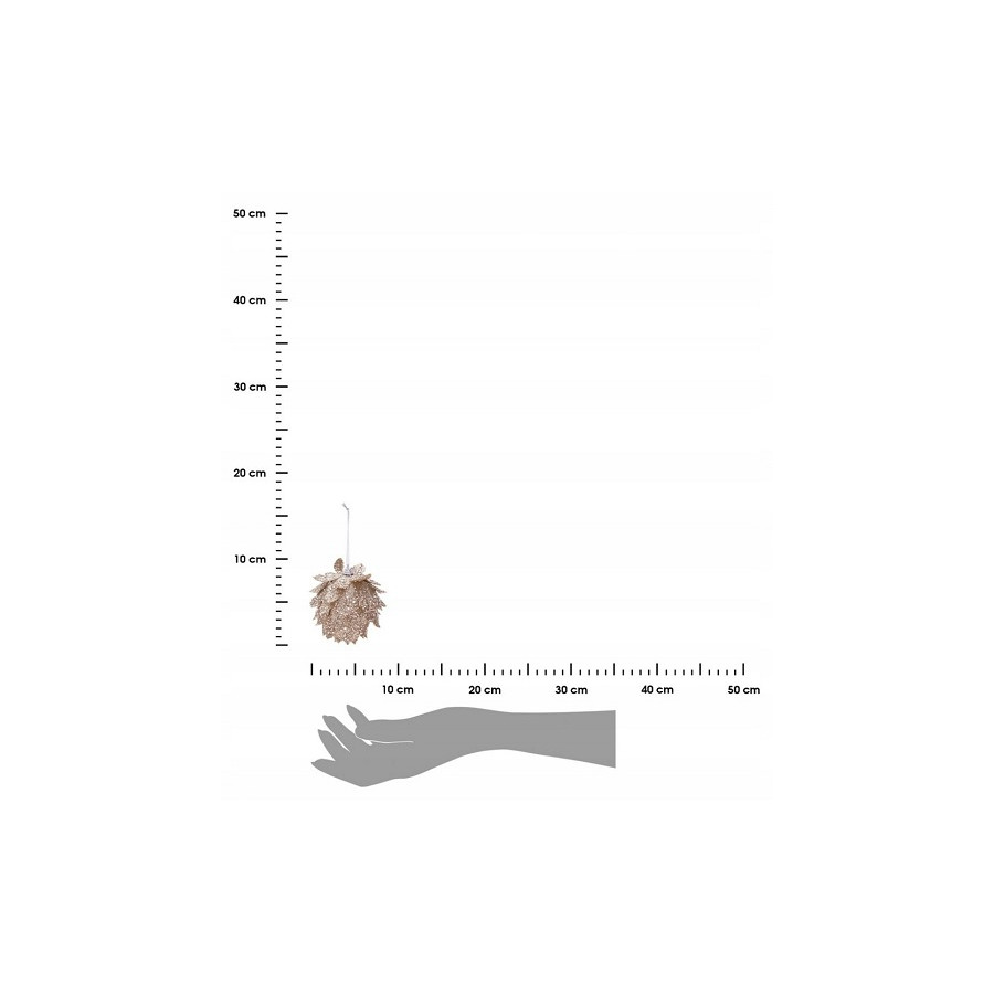 Bola Hoja Dorada 8 cm