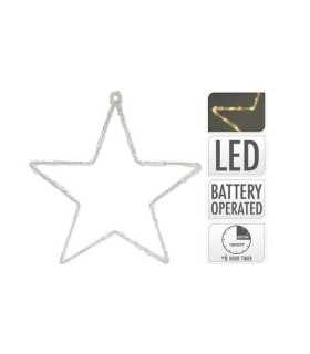 Estrella de Acrílico y Metal con Luz LED 40 cm Alparamis