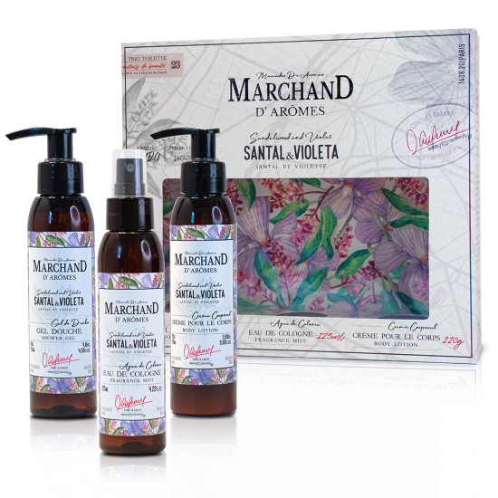 Coffret Special Trío Toilett Marchand D Aromes Santal y Violeta