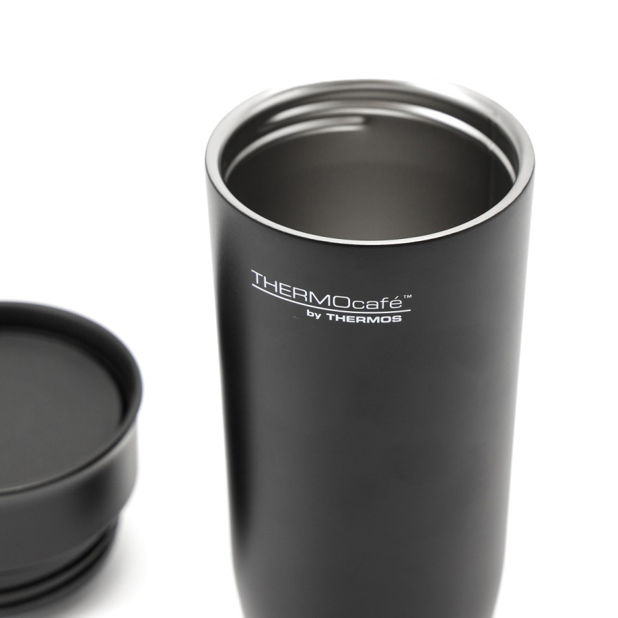 Vaso Térmico 360 ml con Tapa Pulsador Thermos Negro