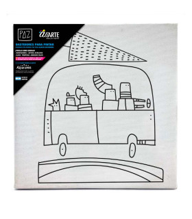 Bastidor para Pintar Navidad por Manuel Paz 20x20 cm