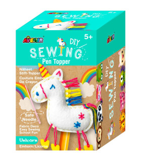 Kit de Costura Pen Topper Unicornio Avenir