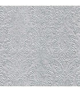 Servilletas 33 x 33 cm Ornament Silver Xmas