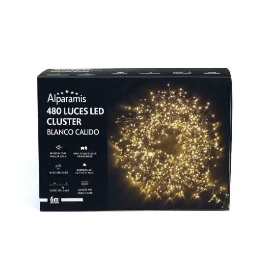 Guirnalda LED 480 Luces Cálidas Alparamis