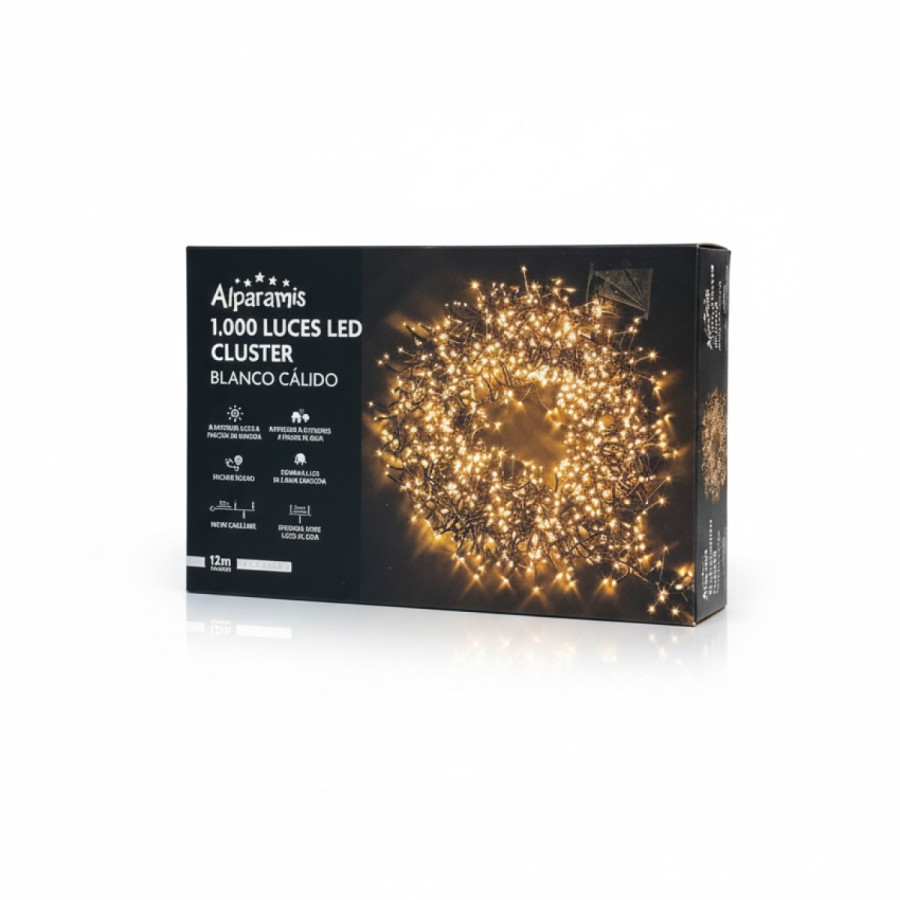 Guirnalda LED Cluster 1000 Luces Cálidas Alparamis