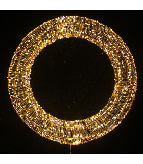 Corona LED 60 cm Luces Cálidas Alparamis